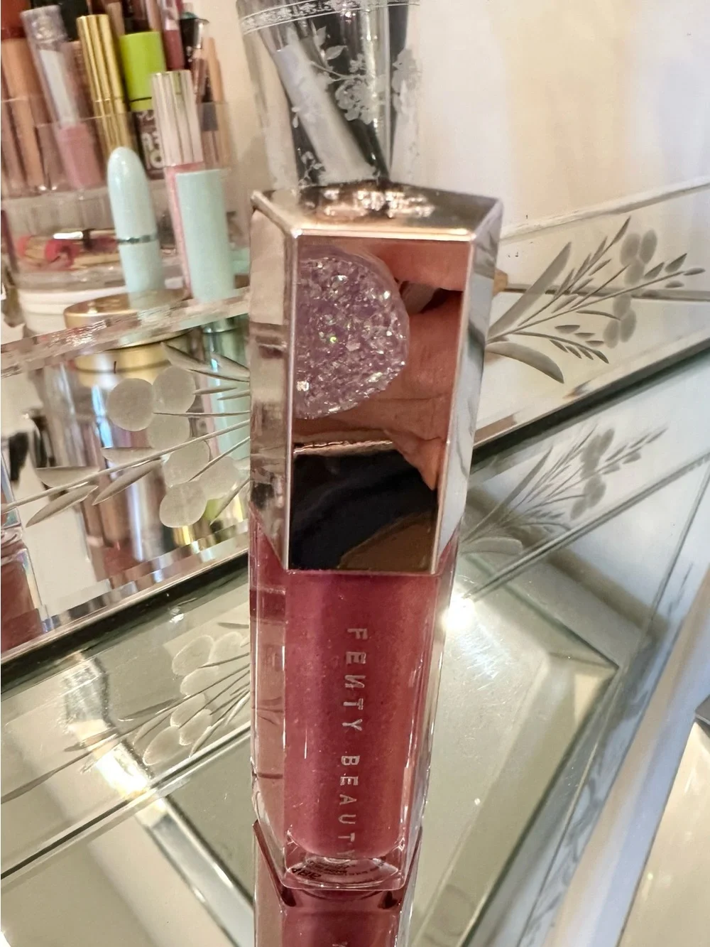 New Fenty Icon Velvet Liquid Lipstick & Lip Gloss “Riri”